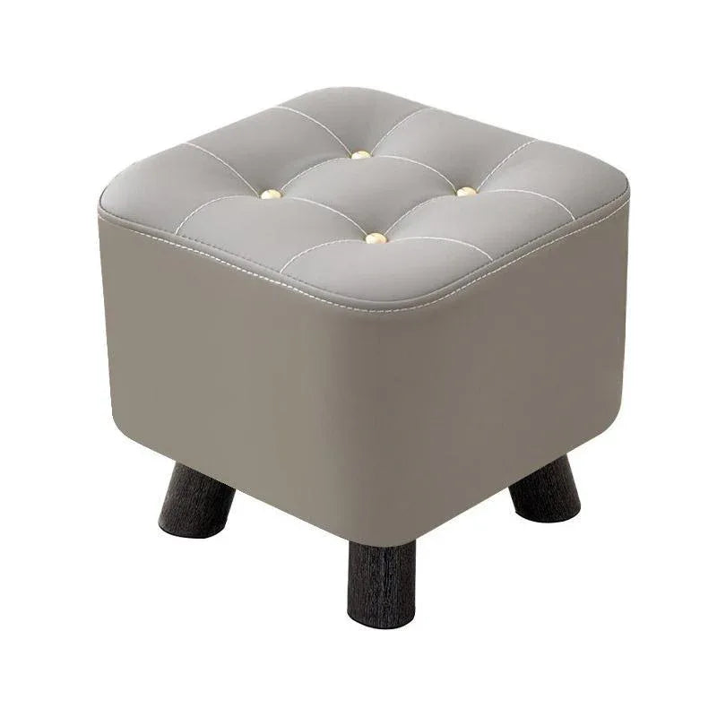 Small Stool Household Sofa Stool Shoes Changing Low Seat for Bedroom and Living - Green - Mekamart Australia