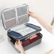 Large Capacity Multi-Layer Document Ticket Storage Bag Certificate File Organize 3 Layers - Black 3 Layers-B3