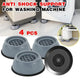 4x Washing Machine Support Pads Anti Vibration Leg Stopper Foot Pad Feet Pads - Large - Mekamart Australia