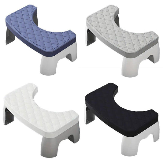 Toilet Stool Anti-Slip Bathroom Footstool for Home Use with Stable Support Design - Blue - Mekamart Australia