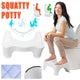 1X Sit And Squat Squatty Potty Stool Non-Slip Toilet Stools Healthy - Mekamart Australia
