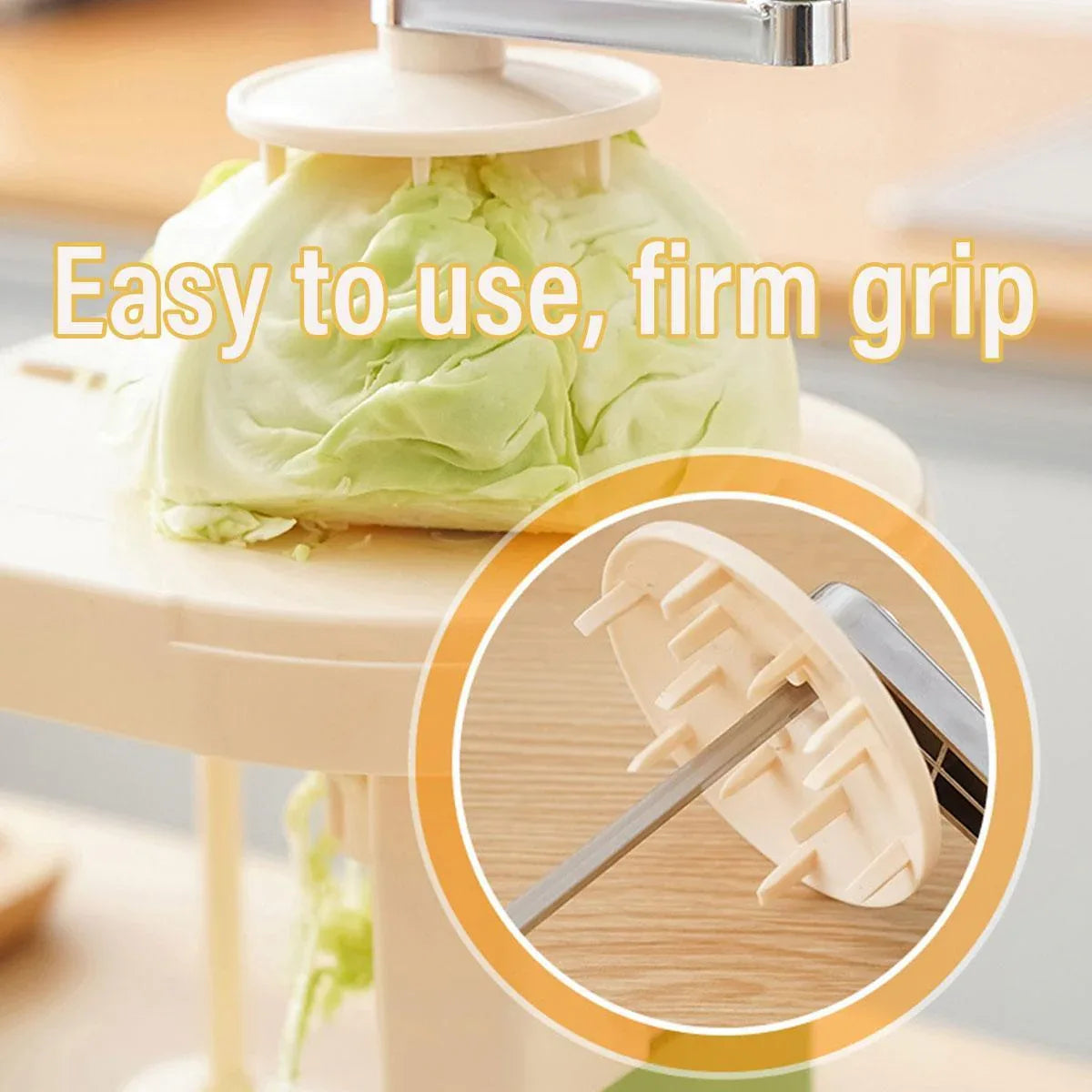 Hand Crank Vegetable Cutter Shredder Cabbage Slicer Household Grater Tool - Mekamart Australia