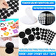Strong Sticky Round Self Adhesive Dots DIY Bond Tape No Mark Fasteners - Transparent 102 Pairs - 15mm