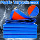 Waterproof Plastic Tarp Cover Heavy Duty Ground Sheet Rainproof Dustproof Blue - 3x4m - Mekamart Australia