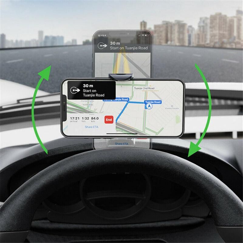 360� Rotation Universal Dashboard Car Phone Holder Mount Gps Stand Cradle Clamp