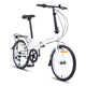 Progear Bikes Nomad Folding Bike 20" in Pearl White
