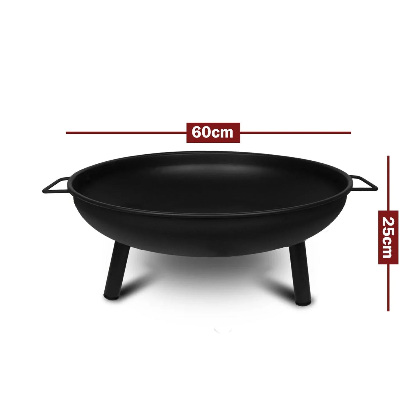 Portable Outdoor Fire Pit Fireplace Open Patio Heater Garden Plant Bowl Steel - Mekamart Australia