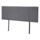 Linen Fabric Queen Bed Headboard Bedhead - Grey - Mekamart Australia
