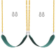2 Pack Swings Seats Heavy Duty 66" Chain Plastic Coated Playground Swing - Mekamart Australia