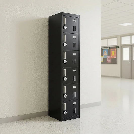 6-Door Locker for Office Gym Shed School Home Storage - Mekamart Australia