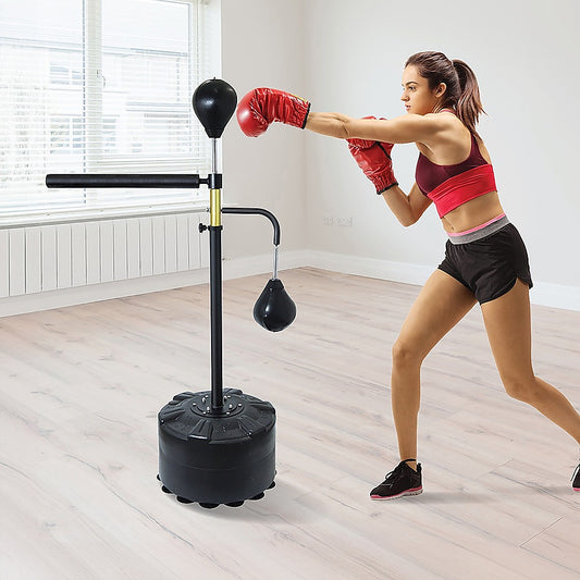Free Standing Punching Bag Speedball Boxing Reflex Training Dummy