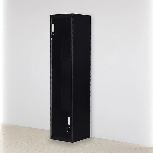 Black Two-Door L-shaped Office Gym Shed Storage Lockers - Mekamart Australia