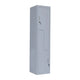 Grey Two-Door L-shaped Office Gym Shed Storage Lockers - Mekamart Australia