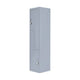 Grey Two-Door L-shaped Office Gym Shed Storage Lockers - Mekamart Australia
