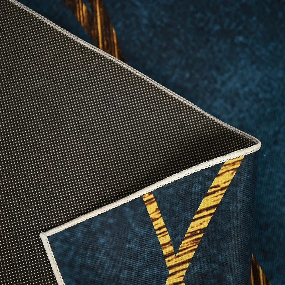 200x300cm Large Floor Teal Blue Rug β Modern Area Carpet for Bedroom & Lounge - Mekamart Australia