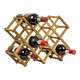 Wooden Wine Rack Freestanding 10 Bottles Countertop Storage - Mekamart Australia
