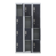 12-Door Locker for Office Gym Shed School Home Storage - Padlock-operated