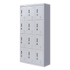 12-Door Locker for Office Gym Shed School Home Storage - Padlock-operated