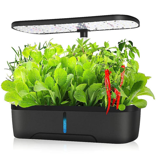 Hydroponics Growing System Indoor Germination Kit 12 Pods Home Gardening LED - Mekamart Australia
