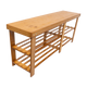 Bamboo Shoe Rack Wooden Bench Storage Organiser Cabinet Holder Stool - Mekamart Australia