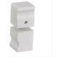 Brass Shower Door Square knob Handle in White - Mekamart Australia
