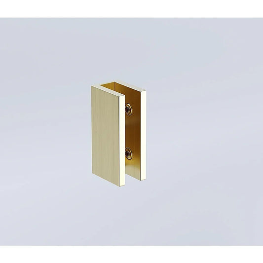 Glass-to-wall/floor Shower Screen U-bracket in Gold - Mekamart Australia