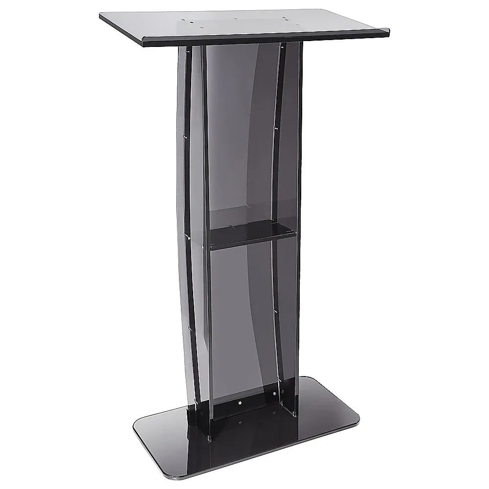 120cm Acrylic Podium Stand Black - Mekamart Australia