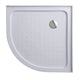 90x90cm Rounded Curved Shower Base in White - Mekamart Australia