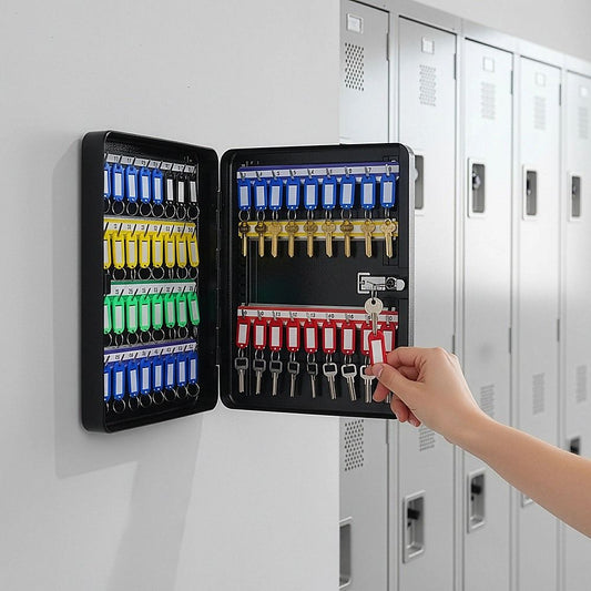 48-Key Cabinet Key Safe with Combination Lock & Keys ā Wall Mounted Storage