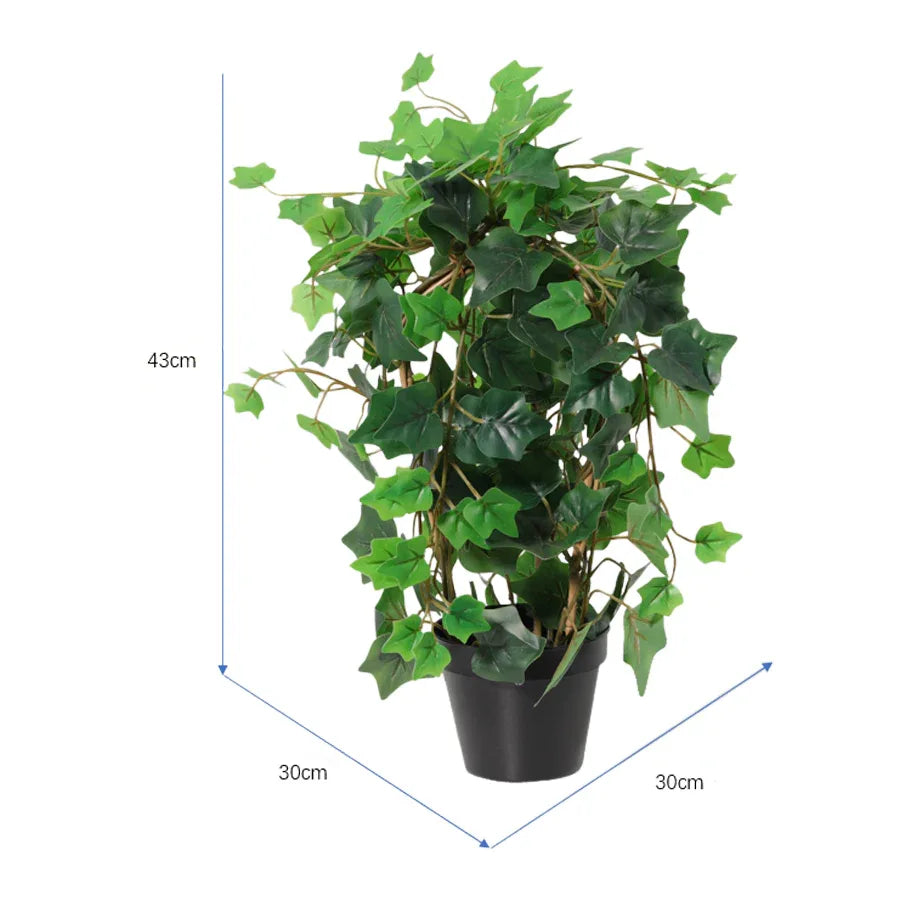Potted Artificial Ivy Plant 43cm - Mekamart Australia