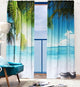 Sea View 3D Printing Blockout Curtains 260x213cm PINCH PLEAT Fabric Seascape - Mekamart Australia