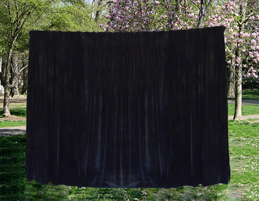 Long Large Velvet Curtains Black 620x270cm with 4m blockout+30 Hook New - Mekamart Australia