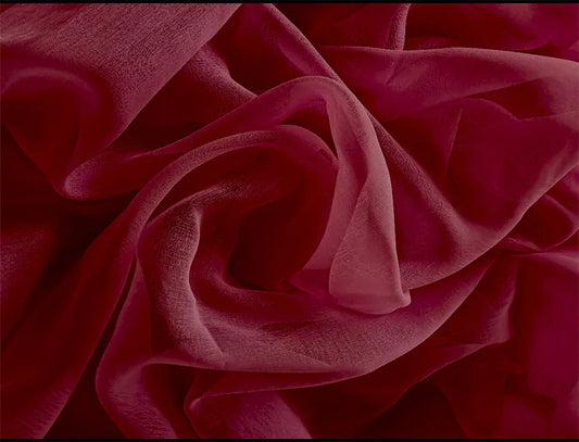 2 Sheer Voile Curtains 544cm wide 230cm long + 30 Pinch Pleat Hooks Wine Red New - Mekamart Australia