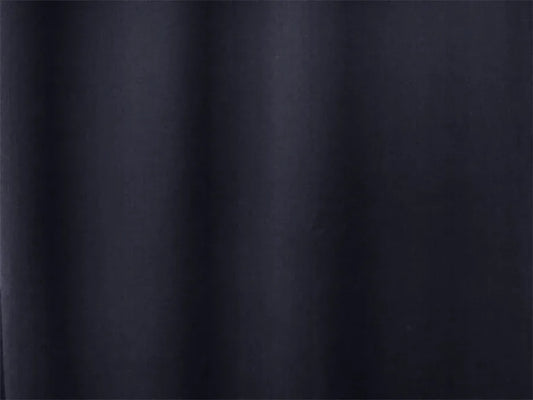 100% Blockout Curtain 270x230cm PINCH PLEAT Blackout High Level Fabric Black - Mekamart Australia