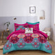 Aesthetic Glow Floral 3‑Piece Comforter Set with Matching Shams - Mekamart Australia