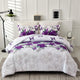 Luxe Loft Purple rose Quilted Comforter & Shams – Trending 3‑Piece Set - Mekamart Australia