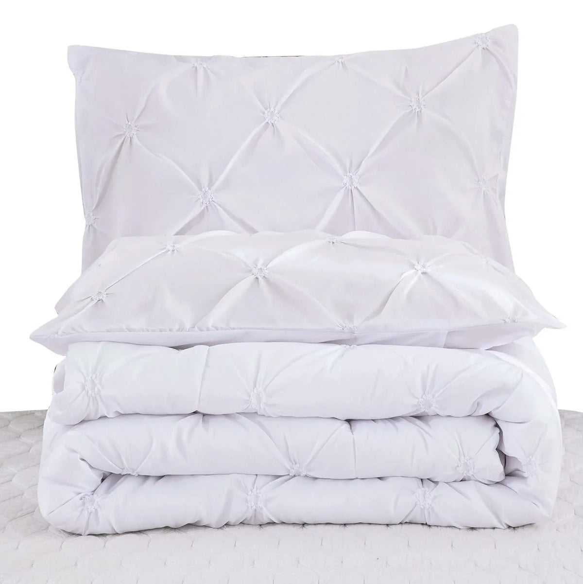 Minimal Mood white Comforter Collection – Modern 3‑Piece Set - Mekamart Australia