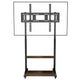 Adjustable Rolling TV Stand for 40 to 100 Inch Screens with Shelves