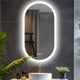 Premium Oval LED Anti-Fog Bathroom Mirror(100x50cm)