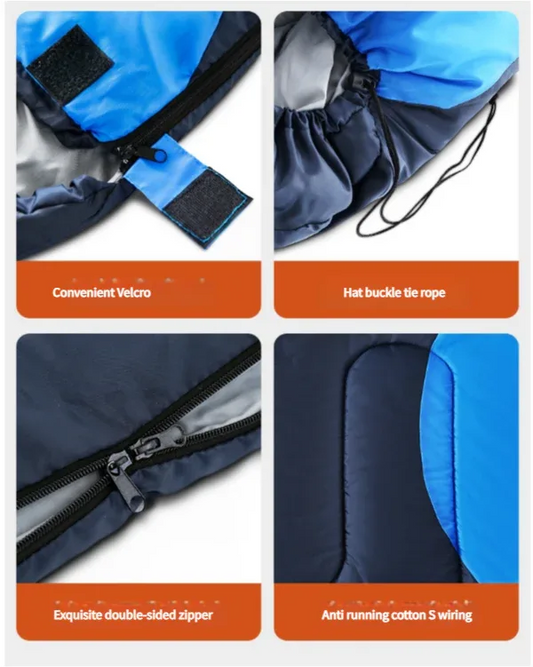 KAIROAD Mummy Sleeping Bag - 3 Season Warm & Cold Weather, Waterproof, Lightweight for Adults, Camping, Hiking, Backpacking (with Compression Sack) - Mekamart Australia