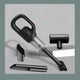 Black Portable Cordless Vacuum Cleaner - 120W, 10KPa Suction, 2000mAh Battery, Lightweight Design, with Soft Brush Attachment - Mekamart Australia