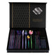 Colorful Color Premium 24-Piece Stainless Steel Cutlery Set - Elegant Golden Steak Knife, Fork, and Spoon Set in Luxury Gift Box - Mekamart Australia