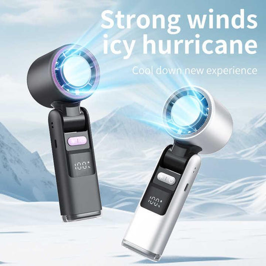 Pink Portable Handheld High-Speed Cooling Fan - Perfect for Outdoor Camping - Mekamart Australia