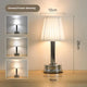 Silver Creative LED Rechargeable Table Lamp | 3 Adjustable Light Modes | Touch Control | USB Charging | Modern Atmosphere Light for Bar, Restaurant, Cafe, and Home Decor - Mekamart Australia
