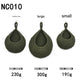 Green 3-Piece Wall-Mounted Cotton Rope Storage Baskets – Large, Medium, and Small Hand-Woven Fruit/Vegetable/Storage Nets (Large weight 300g, Medium weight 230g, Small weight 200g) - Mekamart Australia