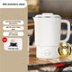 White Portable Foldable Travel Electric Kettle - 304 Stainless Steel Electric Water Boiler - Mekamart Australia