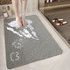Cat Head Gray Non-Slip Loofah-Style Bathroom Mat -Quick-Dry and Soft 40*60cm - Mekamart Australia