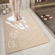 Cat Head Beige Non-Slip Loofah-Style Bathroom Mat - Quick-Dry and Soft 44*75cm - Mekamart Australia