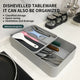 Kitchen Tableware Rack - Non-Punching Installation, Gray - Mekamart Australia