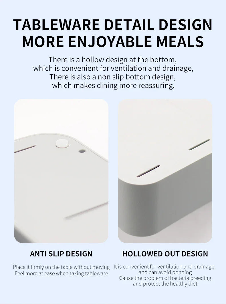 Kitchen Tableware Rack - Non-Punching Installation, Gray - Mekamart Australia